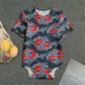 Japanese Koi Carp Fish Pattern Print Men's Bodysuit