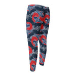 Japanese Koi Carp Fish Pattern Print Men's Compression Pants