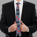Japanese Koi Carp Fish Pattern Print Necktie