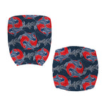 Japanese Koi Carp Fish Pattern Print Office Chair Cover