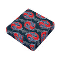 Japanese Koi Carp Fish Pattern Print Outdoor Seat Cushion Cover
