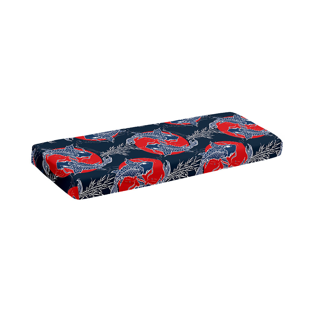 Japanese Koi Carp Fish Pattern Print Piano Keyboard Cover
