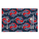 Japanese Koi Carp Fish Pattern Print Placemat