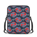 Japanese Koi Carp Fish Pattern Print Rectangular Crossbody Bag