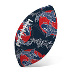Japanese Koi Carp Fish Pattern Print Rugby Ball