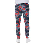 Japanese Koi Carp Fish Pattern Print Scuba Joggers