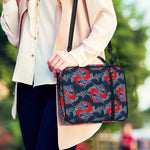Japanese Koi Carp Fish Pattern Print Shoulder Strap Bible Bag