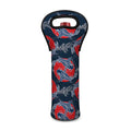 Japanese Koi Carp Fish Pattern Print Single Neoprene Wine Tote