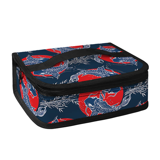 Japanese Koi Carp Fish Pattern Print Small Lunch Bag