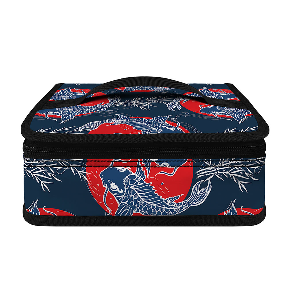 Japanese Koi Carp Fish Pattern Print Small Lunch Bag
