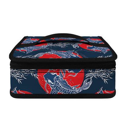 Japanese Koi Carp Fish Pattern Print Small Lunch Bag