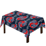 Japanese Koi Carp Fish Pattern Print Tablecloth