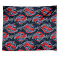 Japanese Koi Carp Fish Pattern Print Tapestry