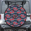 Japanese Koi Carp Fish Pattern Print Tire Cover With Camera Hole