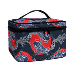 Japanese Koi Carp Fish Pattern Print Travel Makeup Bag