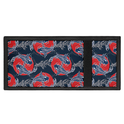 Japanese Koi Carp Fish Pattern Print Trifold Wallet