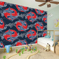 Japanese Koi Carp Fish Pattern Print Wall Sticker