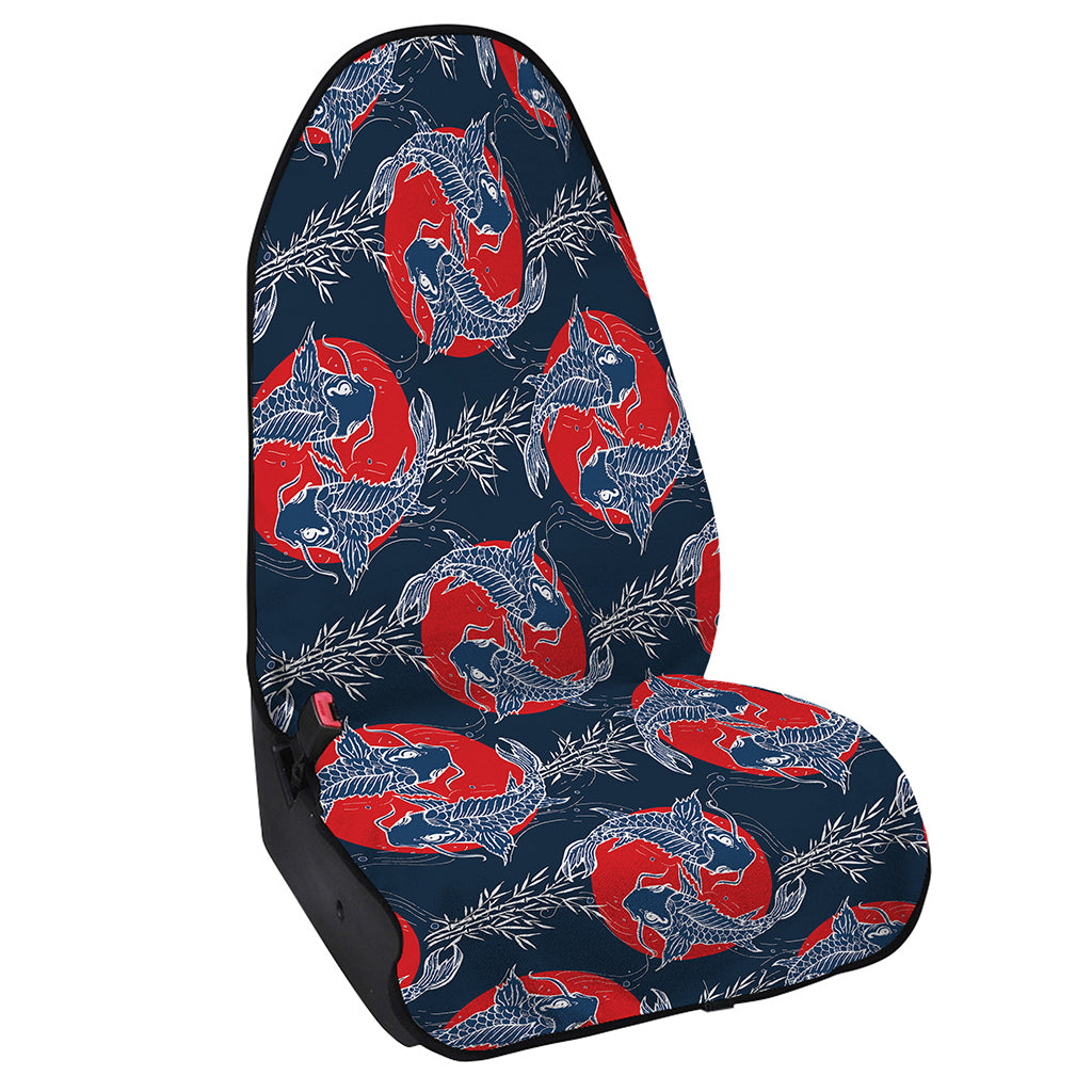 Japanese Koi Carp Fish Pattern Print Waterproof Car Seat Cover