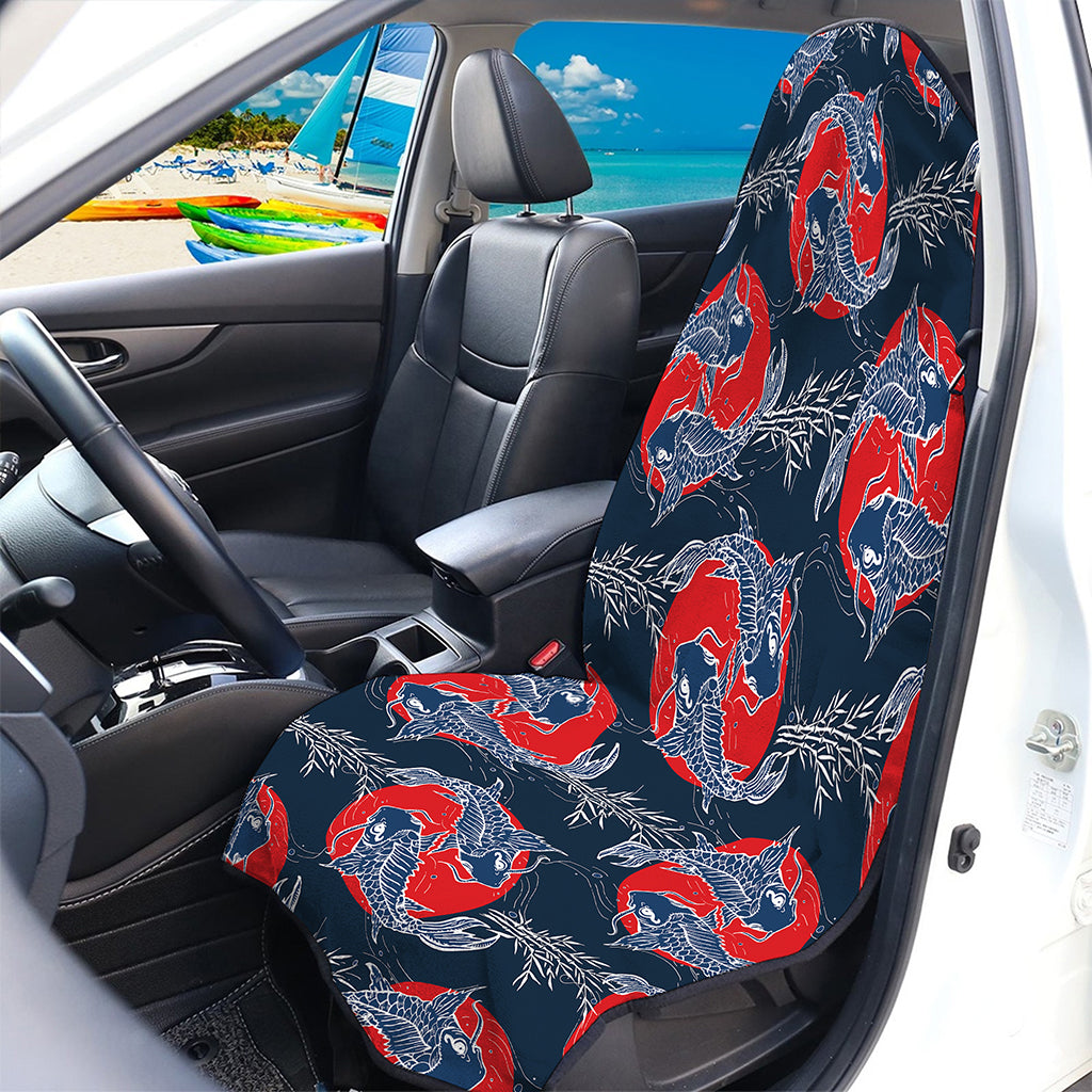 Japanese Koi Carp Fish Pattern Print Waterproof Car Seat Cover
