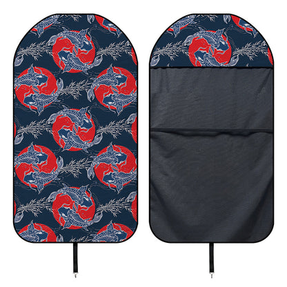 Japanese Koi Carp Fish Pattern Print Waterproof Car Seat Cover