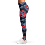 Japanese Koi Carp Fish Pattern Print Women's Leggings