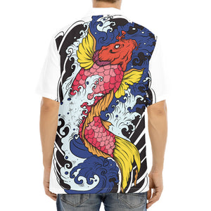 Japanese Koi Carp Tattoo Print Aloha Shirt