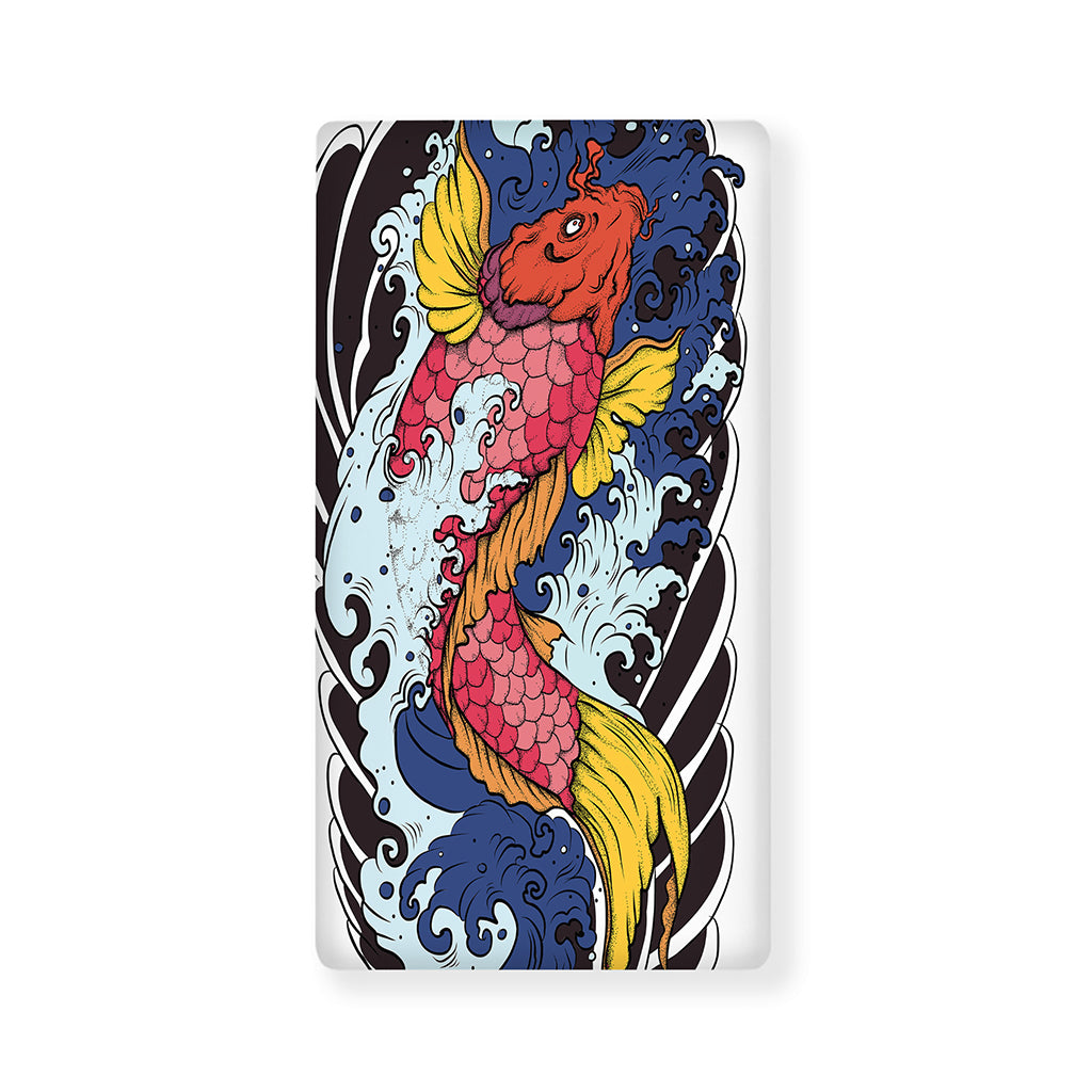 Japanese Koi Carp Tattoo Print Baby Crib Sheet