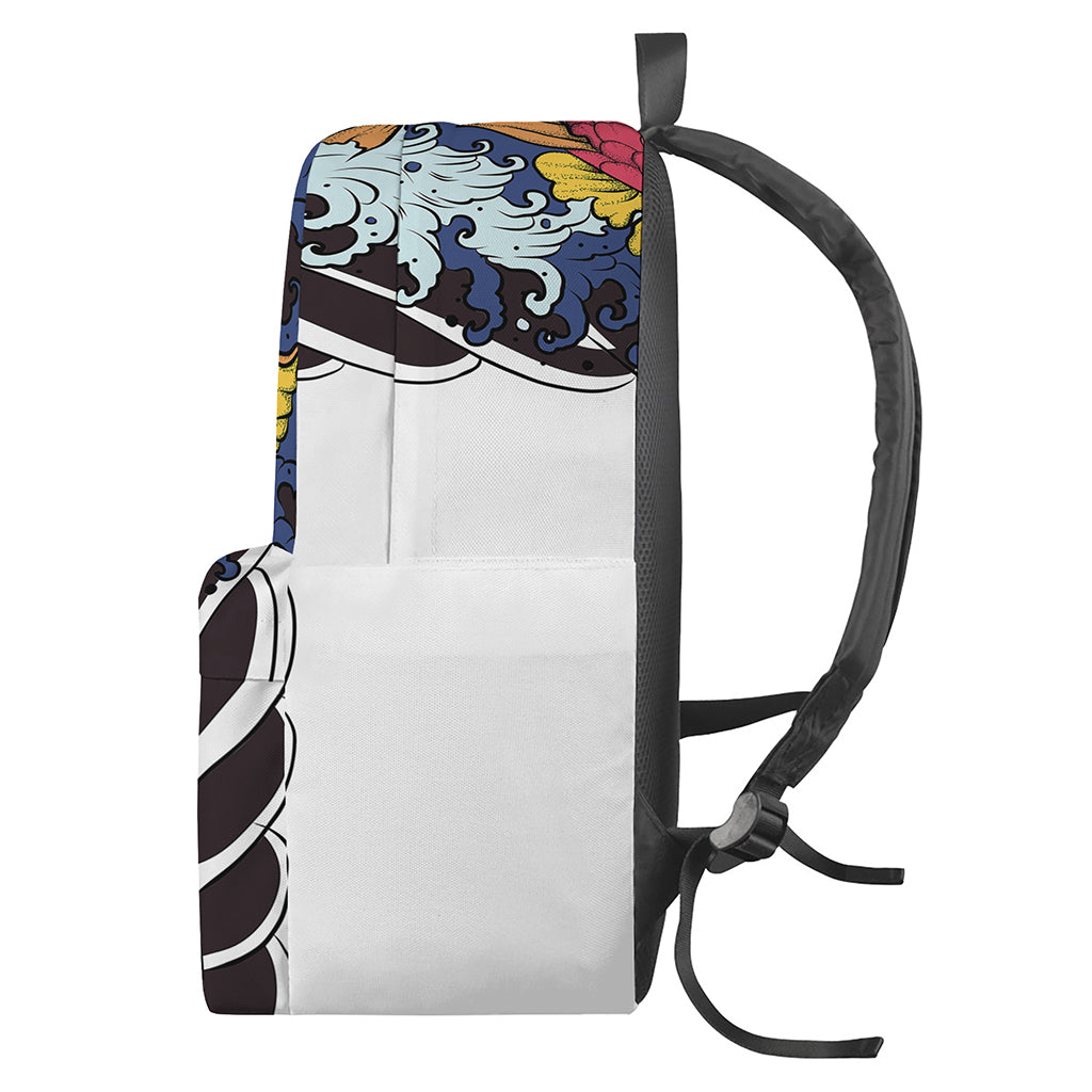 Japanese Koi Carp Tattoo Print Backpack