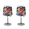 Japanese Koi Carp Tattoo Print Bar Stool Covers