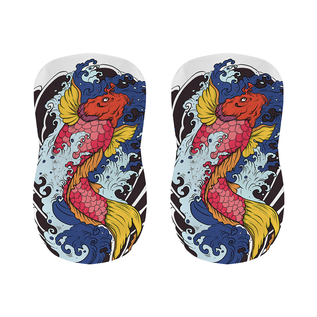 Japanese Koi Carp Tattoo Print Bar Stool Covers