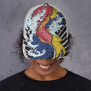 Japanese Koi Carp Tattoo Print Baseball Cap