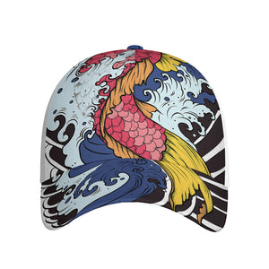 Japanese Koi Carp Tattoo Print Baseball Cap