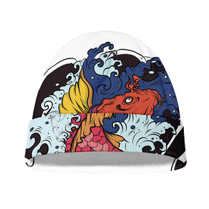 Japanese Koi Carp Tattoo Print Beanie