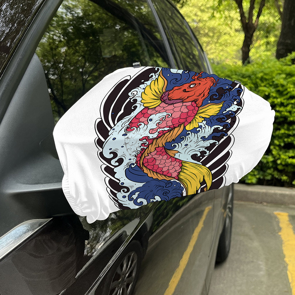 Japanese Koi Carp Tattoo Print Car Side Mirror Covers