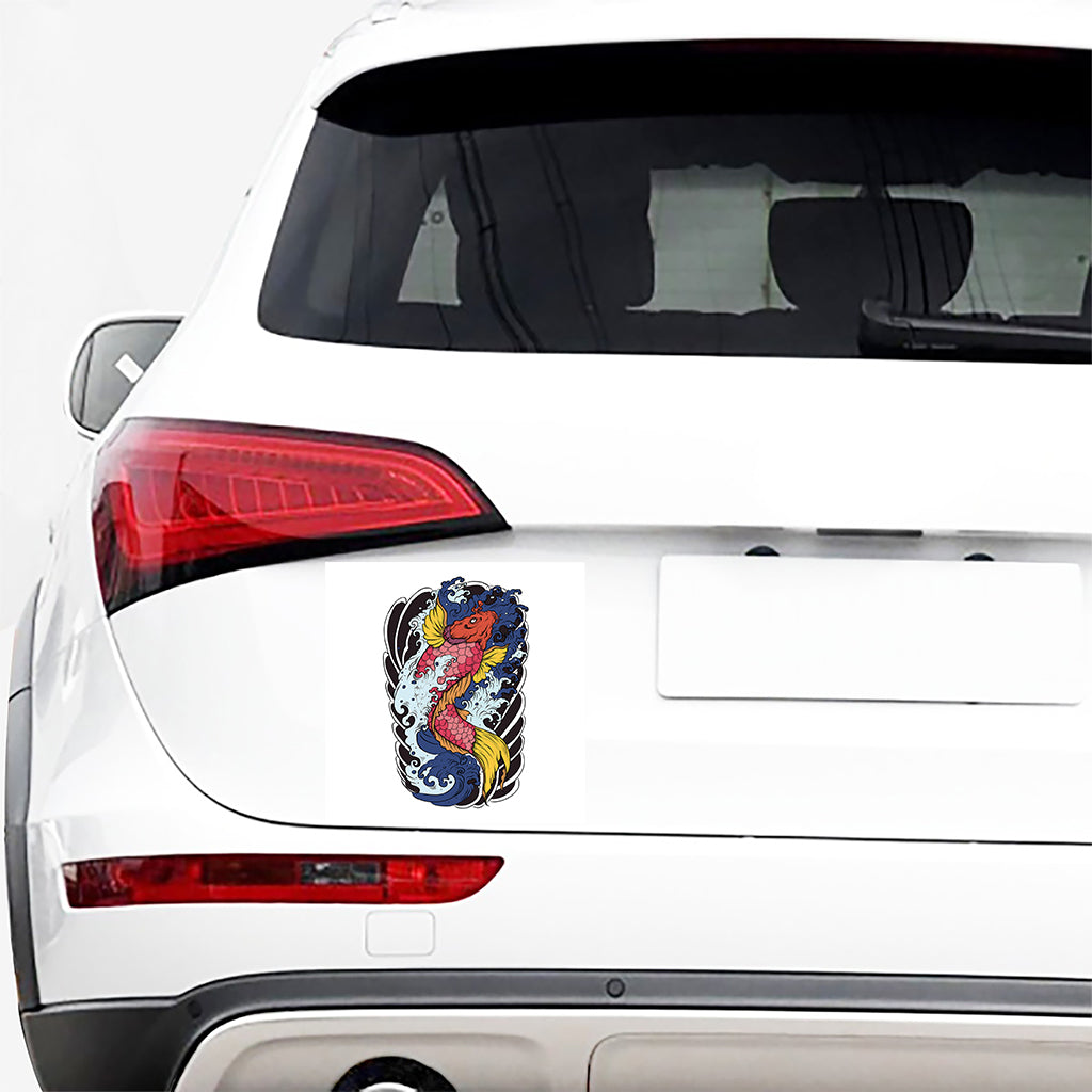 Japanese Koi Carp Tattoo Print Car Sticker