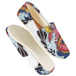 Japanese Koi Carp Tattoo Print Casual Shoes