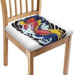 Japanese Koi Carp Tattoo Print Chair Cushion Cover