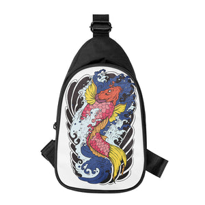 Japanese Koi Carp Tattoo Print Chest Bag