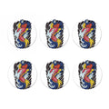 Japanese Koi Carp Tattoo Print Coaster Set