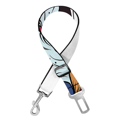 Japanese Koi Carp Tattoo Print Dog Seat Belt