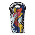 Japanese Koi Carp Tattoo Print Double Neoprene Wine Tote