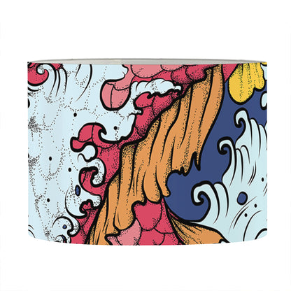 Japanese Koi Carp Tattoo Print Drum Lamp Shade