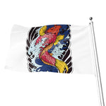 Japanese Koi Carp Tattoo Print Flag