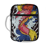 Japanese Koi Carp Tattoo Print Front Pocket Bible Bag