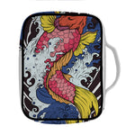 Japanese Koi Carp Tattoo Print Front Pocket Bible Bag