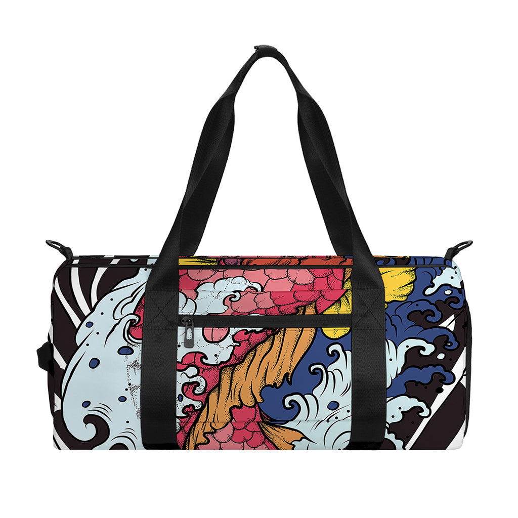 Japanese Koi Carp Tattoo Print Gym Bag