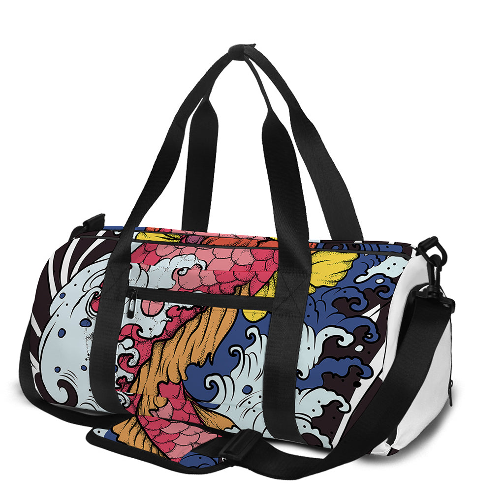 Japanese Koi Carp Tattoo Print Gym Bag