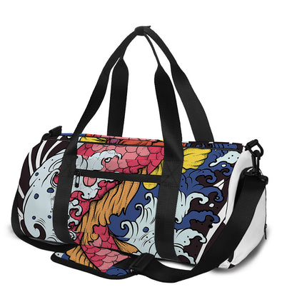 Japanese Koi Carp Tattoo Print Gym Bag