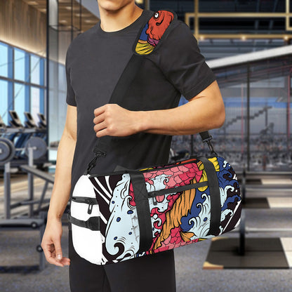 Japanese Koi Carp Tattoo Print Gym Bag