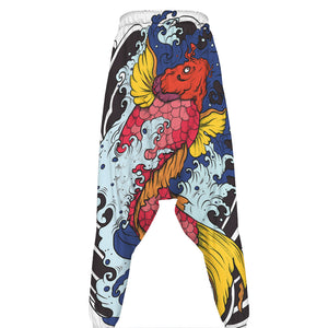 Japanese Koi Carp Tattoo Print Hammer Pants